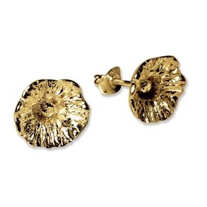 NEW - 18K Gold Vermeil Handmade "Amy" Flower Earrings